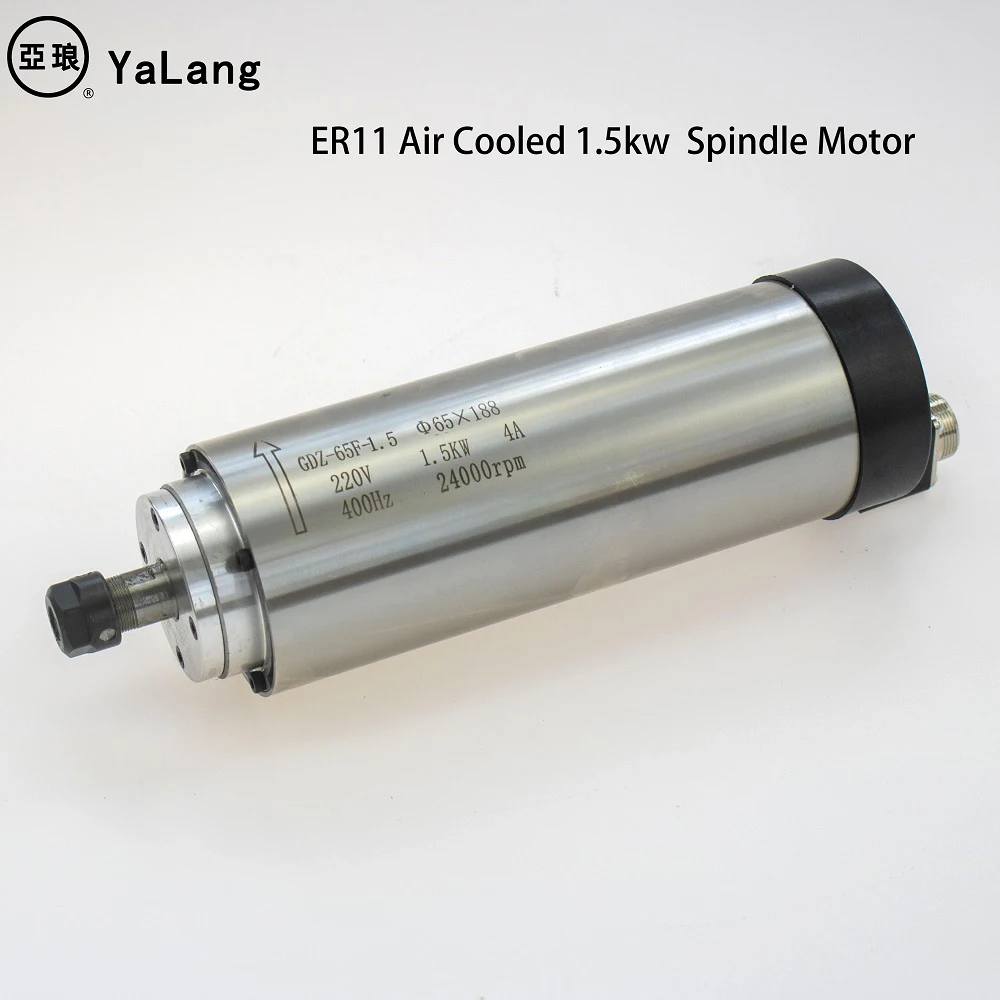 Woodworking CNC spindle motor 0.8kw ER11 Air Cooled Spindle Motor 800W DIY router spindle for engraving milling 4 bearings
Woodworking CNC spindle motor 0.8kw ER11 Air Cooled Spindle Motor 800W DIY router spindle for engraving milling 4 bearings
