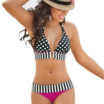 KLV Sext Thong Set Women Swimwear New Push Up Padded Brazilian Beachwear Dot stripe printing Swim suit Women Bathing Suit 3.25
KLV Sext Thong Set Women Swimwear New Push Up Padded Brazilian Beachwear Dot stripe printing Swim suit Women Bathing Suit 3.25