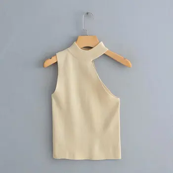New Fashion women solid color halter casual irregular knitting T-Shirt Women chic basic short T-shirt Clothing LS3750
New Fashion women solid color halter casual irregular knitting T-Shirt Women chic basic short T-shirt Clothing LS3750
