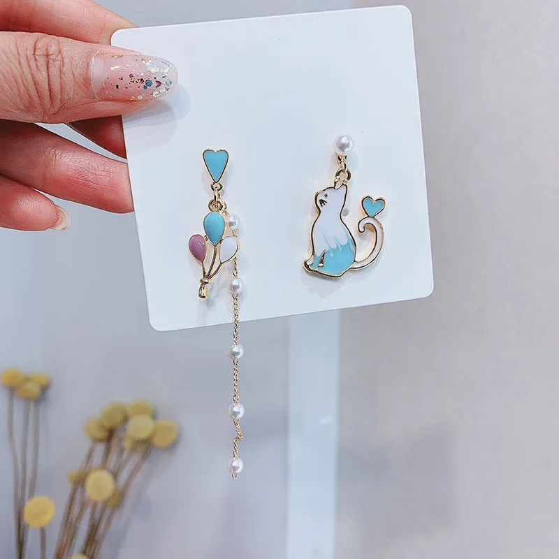 Dominated new 2019 personality fashion asymmetric metal cat style contracted lovely delicate long pearl Women Drop earrings
Dominated new 2019 personality fashion asymmetric metal cat style contracted lovely delicate long pearl Women Drop earrings
