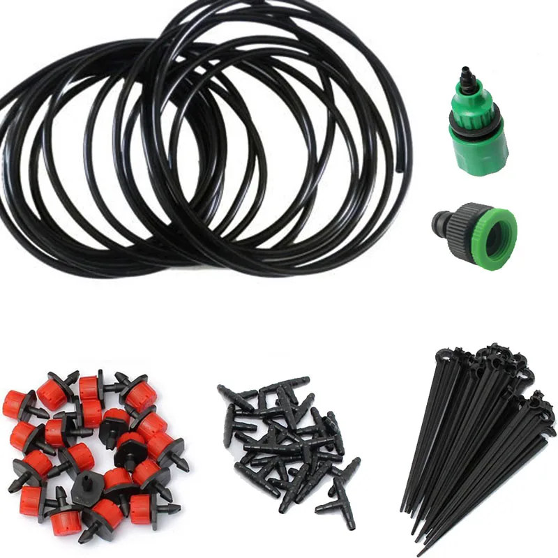 High Quality 5M DIY Micro Drip Irrigation System Plant Automatic Self Watering Garden Hose Kits with Connector
High Quality 5M DIY Micro Drip Irrigation System Plant Automatic Self Watering Garden Hose Kits with Connector