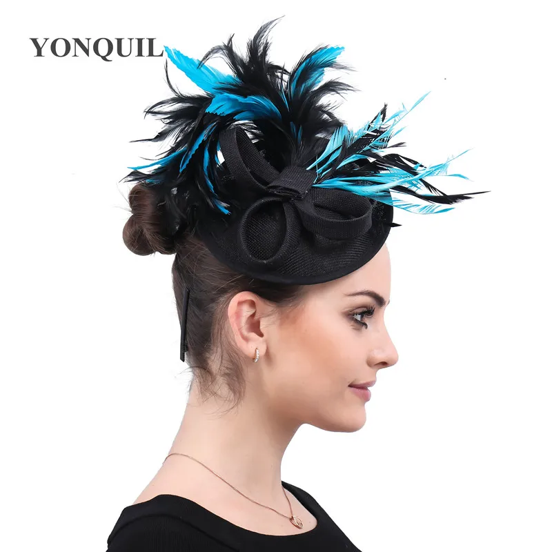 kentucky derby Cocktail hat with feather imitation sinamay Fascinator Hats Multiple colors Women Fancy ivory bridal Wedding Hats
kentucky derby Cocktail hat with feather imitation sinamay Fascinator Hats Multiple colors Women Fancy ivory bridal Wedding Hats