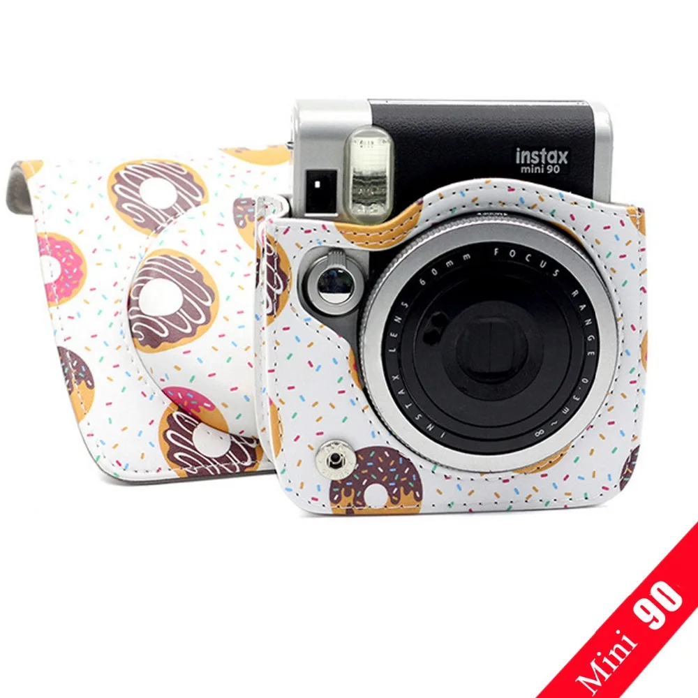 Sweet Donut Case PU Pouch Camera Bags With Removable bag Strap Protector Cover For Fuji Instax Mini 90 Instant Camera
Sweet Donut Case PU Pouch Camera Bags With Removable bag Strap Protector Cover For Fuji Instax Mini 90 Instant Camera