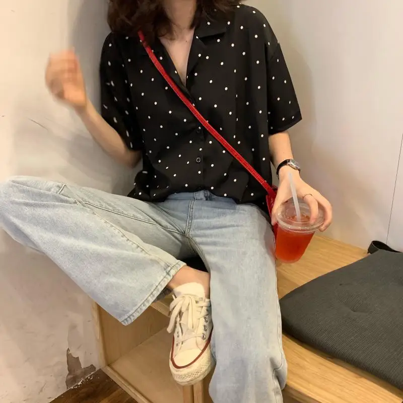 2 colors vintage style chiffon shirt polka dot print short sleeve blouse women notched neck loose blouses 2019 (K330)
2 colors vintage style chiffon shirt polka dot print short sleeve blouse women notched neck loose blouses 2019 (K330)