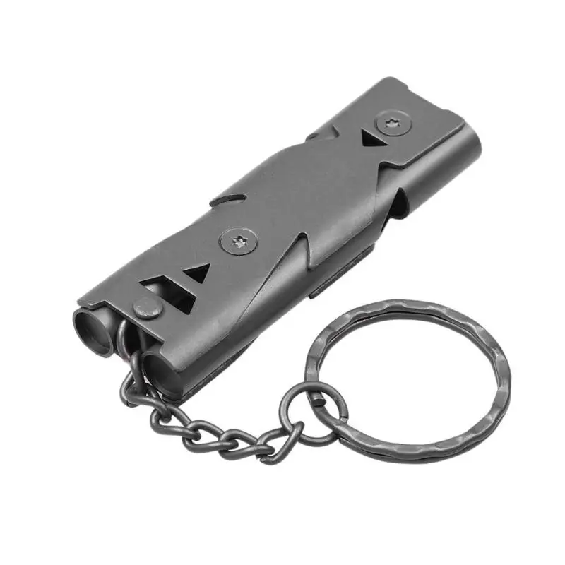 Double Pipe Whistle High Decibel Stainless Steel Outdoor Emergency Survival Whistle Keychain Cheerleading Drop Ship
Double Pipe Whistle High Decibel Stainless Steel Outdoor Emergency Survival Whistle Keychain Cheerleading Drop Ship