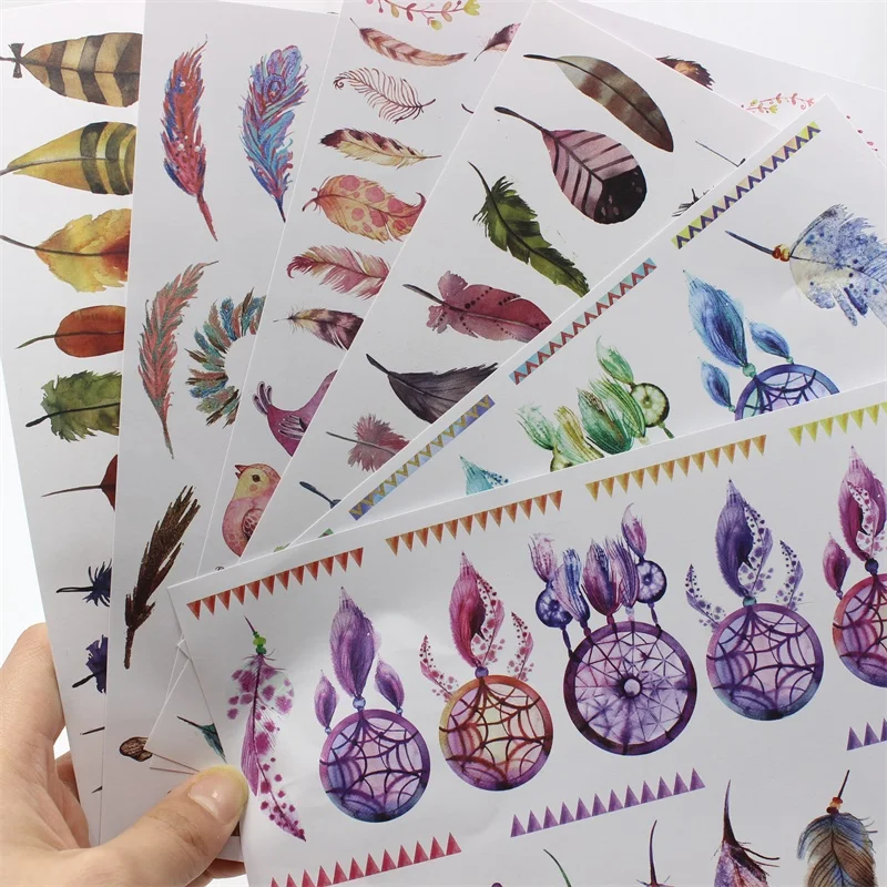ZFPARTY Feather Self-adhesive Paper Stickers for Scrapbooking Happy Planner/Card Making/Journaling Project
ZFPARTY Feather Self-adhesive Paper Stickers for Scrapbooking Happy Planner/Card Making/Journaling Project