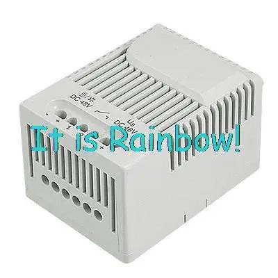 Free Shipping DC 48V NO Contact 6 Poles Connector Electronic Relay Thermostat