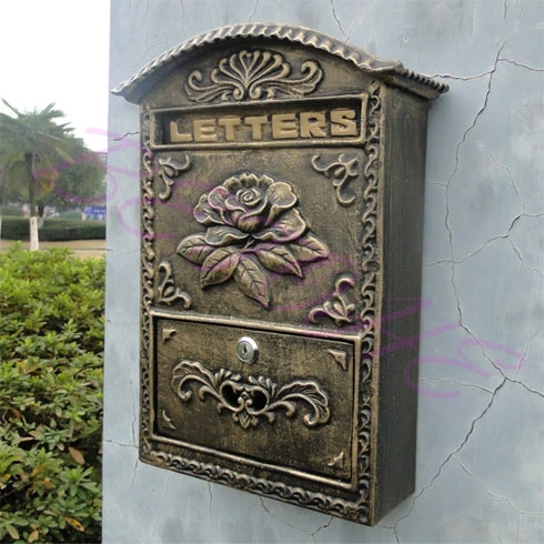 BETOHE European style aluminum crafts hanging bronze-coloured decorative mailbox Specialty
BETOHE European style aluminum crafts hanging bronze-coloured decorative mailbox Specialty