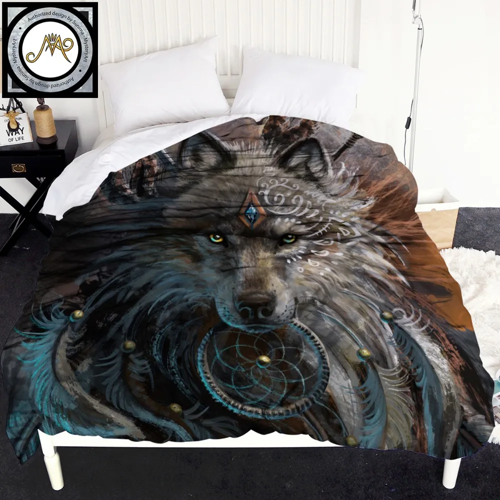 Wolf Warrior by SunimaArt Duvet Cover Wild Animal Bedspreads 1-Piece Wolf With Dreamcatcher 220x240cm Quilt Bed Cover
Wolf Warrior by SunimaArt Duvet Cover Wild Animal Bedspreads 1-Piece Wolf With Dreamcatcher 220x240cm Quilt Bed Cover