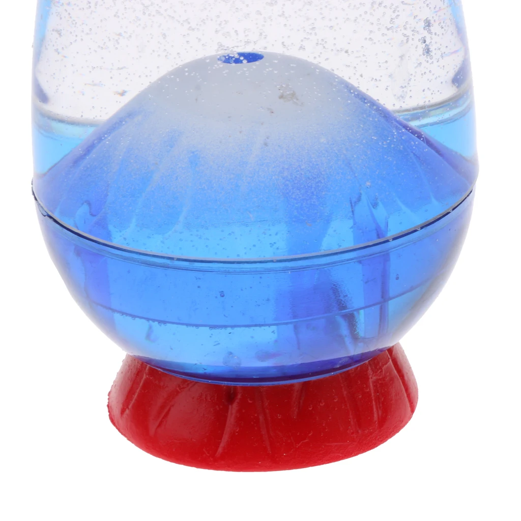 MagiDeal 2-set Volcano Eruption Egg Liquid Sandglass Hourglass Gadget Timer - 5min Shelf Display Home Decor Clock