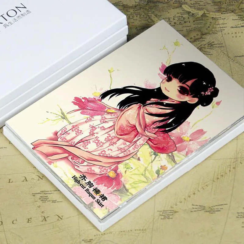 

16pcs/lot Chinese classical girl postcard festival gift classic retro greeting cards Festive & Party Supplies H033