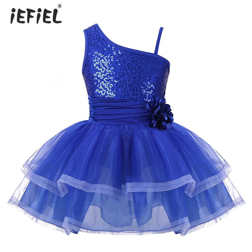 iEFiEL Girls One-Shoulder Tutu Ballet Dress Gymnastics Leotards for Girls Ballerina Dancewear Sequins Ballet Costume Dance Dress
iEFiEL Girls One-Shoulder Tutu Ballet Dress Gymnastics Leotards for Girls Ballerina Dancewear Sequins Ballet Costume Dance Dress