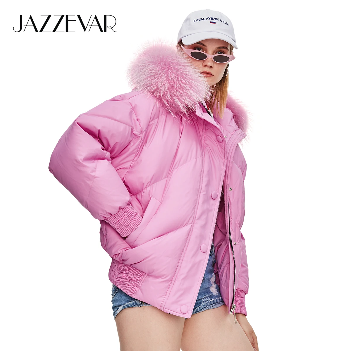 JAZZEVAR 2019 Winter New Fashion Street Designer Brand Womens Short Duck Down Jacket Cute Girls Color Fur Outerwear z18004
JAZZEVAR 2019 Winter New Fashion Street Designer Brand Womens Short Duck Down Jacket Cute Girls Color Fur Outerwear z18004