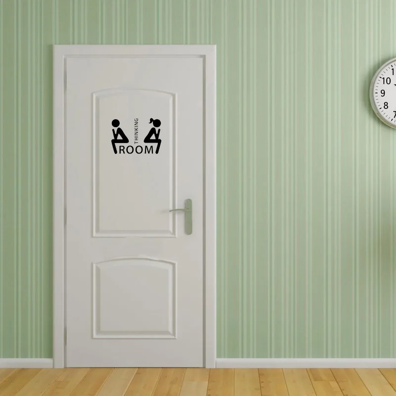 Fashion Thinking Room Pattern Toilet Sticker Bathroom Docer Removable Wall Sticker A2206
Fashion Thinking Room Pattern Toilet Sticker Bathroom Docer Removable Wall Sticker A2206
