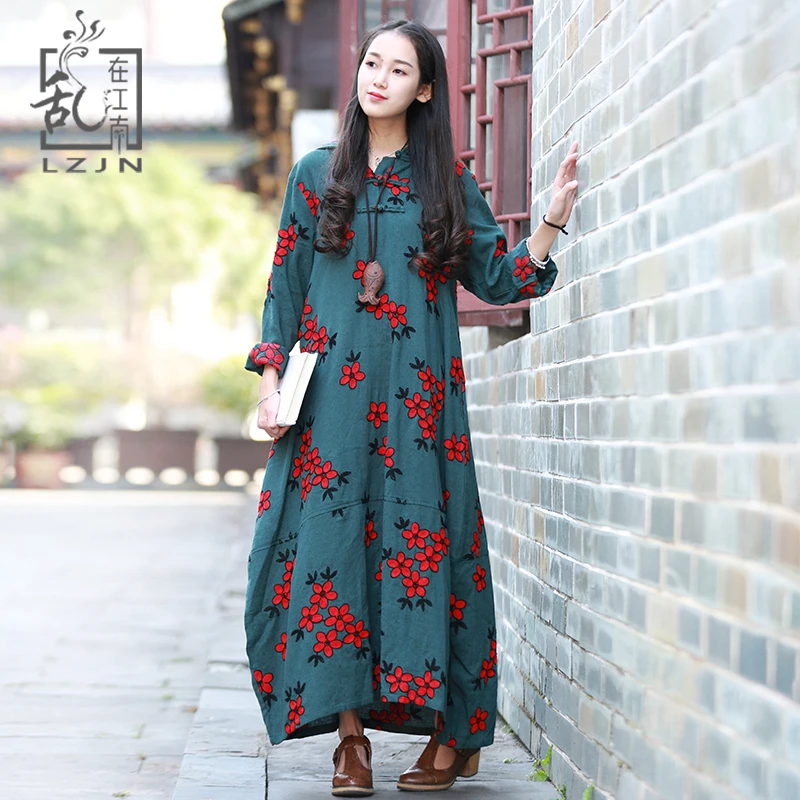 LZJN Spring Autumn Floral Duster Coat for Women Embroidery Jacket Hooded Windbreaker Cotton Vintage Chinese Long Trenchcoat
LZJN Spring Autumn Floral Duster Coat for Women Embroidery Jacket Hooded Windbreaker Cotton Vintage Chinese Long Trenchcoat