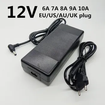12V Universal EU US UK AU SA plug Power Adapter AC 220V to DC 12V 7A 8A 9A 10A Transformer 5.5mm*2.1/2.5mm 12 Volt Power Supply
12V Universal EU US UK AU SA plug Power Adapter AC 220V to DC 12V 7A 8A 9A 10A Transformer 5.5mm*2.1/2.5mm 12 Volt Power Supply