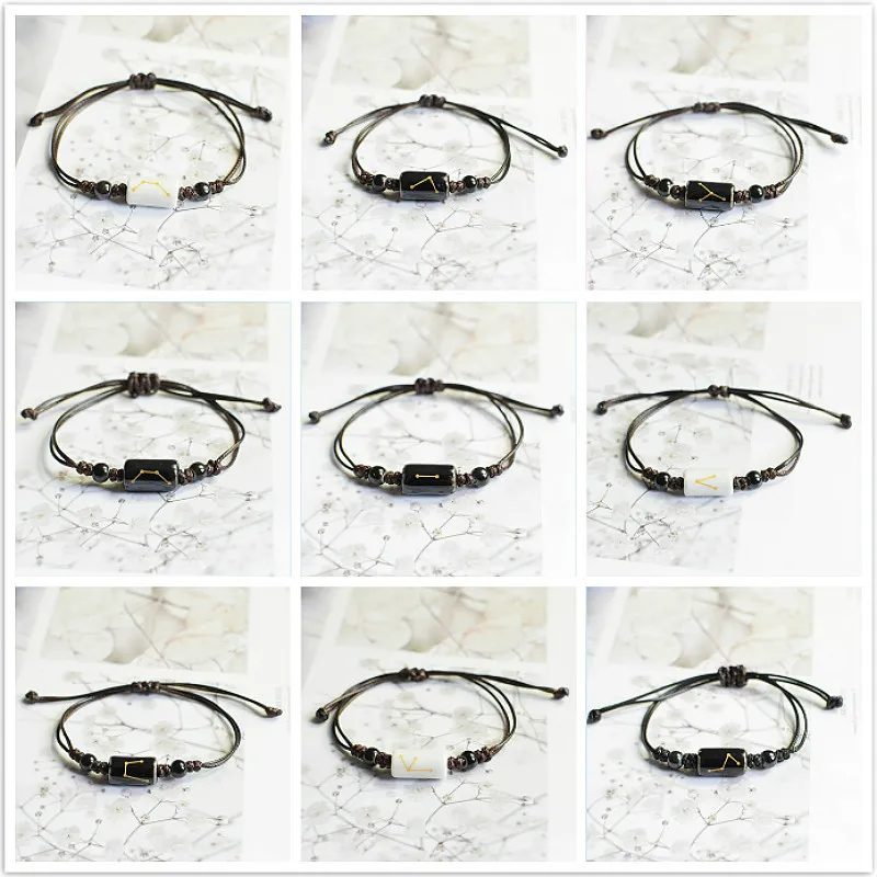 New Hot 12 Constellation Fashion Charm Bracelets Handmade Jewelry Rope Bracelet Lovers Constellation Jewelry
New Hot 12 Constellation Fashion Charm Bracelets Handmade Jewelry Rope Bracelet Lovers Constellation Jewelry