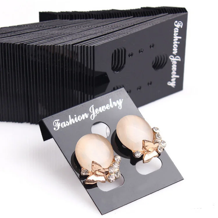 100pcs !!Professional Plastic Earring Ear Studs Holder Display Hang Cards Black Jewelry Stores Necessities EAR-0276
100pcs !!Professional Plastic Earring Ear Studs Holder Display Hang Cards Black Jewelry Stores Necessities EAR-0276