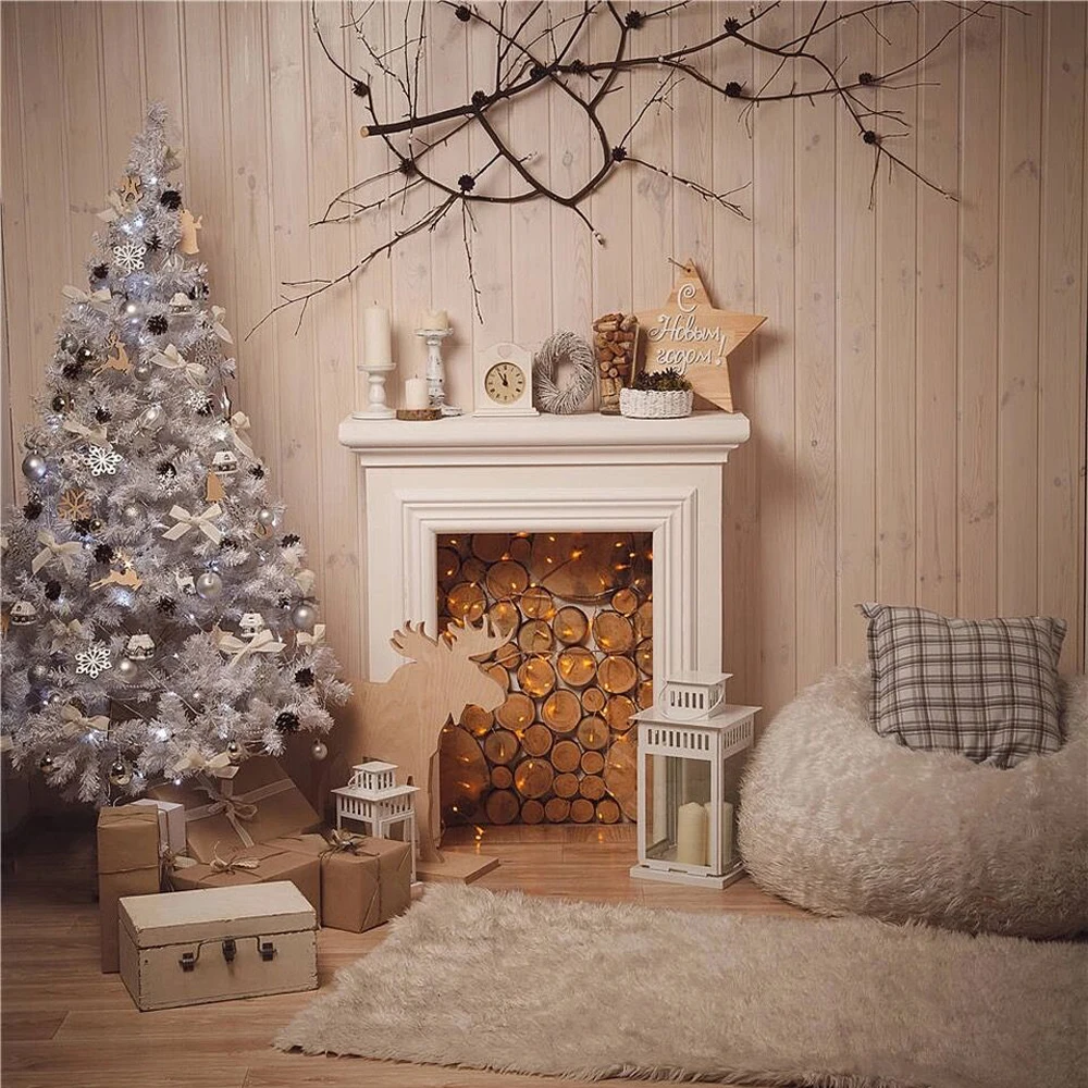 Indoor Fireplace Photo Background Printed White Christmas Tree Wood Wall Twig Star Presents Baby Kids Photography Backdrops
Indoor Fireplace Photo Background Printed White Christmas Tree Wood Wall Twig Star Presents Baby Kids Photography Backdrops