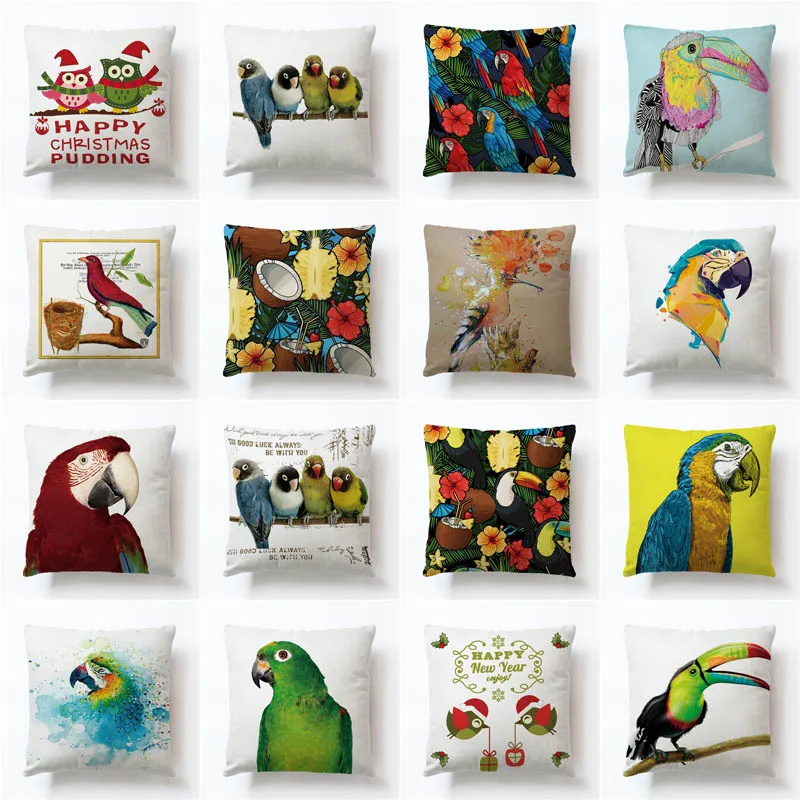 Hot New Parrot Printed Linen Pillowcase Pillow Cover Home Decoration Sofa Cushion Cover Office Waist Pillowcase Car Pillowcase
Hot New Parrot Printed Linen Pillowcase Pillow Cover Home Decoration Sofa Cushion Cover Office Waist Pillowcase Car Pillowcase
