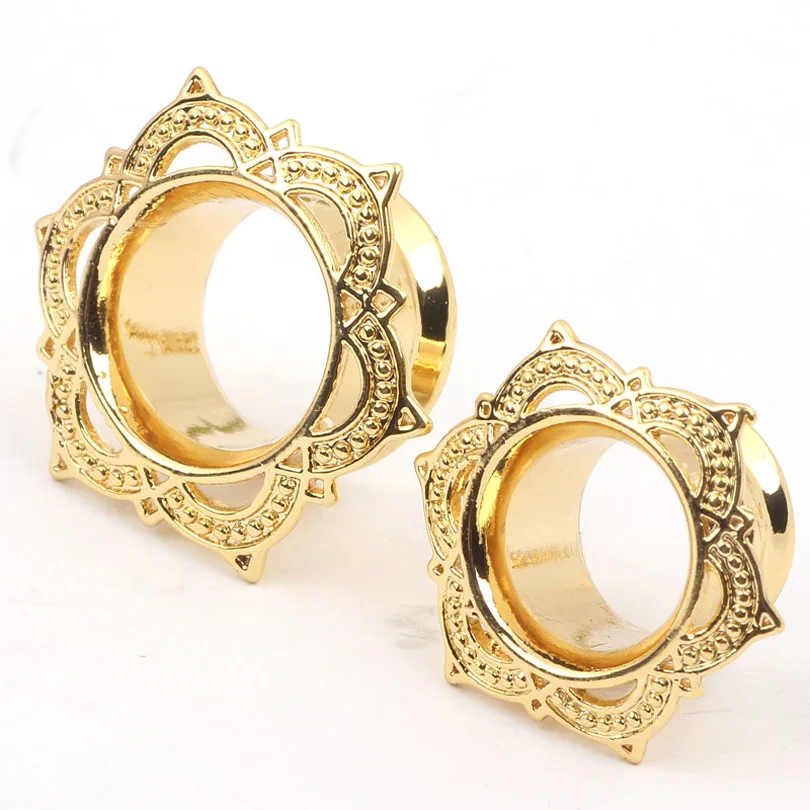2pcs Fashion Ear Plugs Tunnels Piercing stainless steel flower ear Stretcher Gauges expansion Hollow Body Jewelry for women men
2pcs Fashion Ear Plugs Tunnels Piercing stainless steel flower ear Stretcher Gauges expansion Hollow Body Jewelry for women men