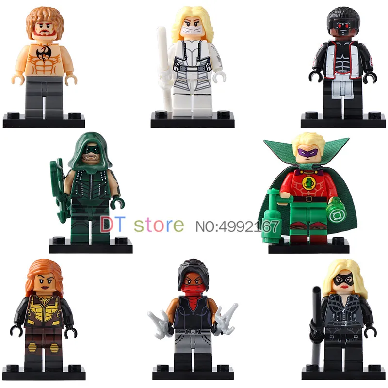 Singel Sale Super Heroes Building Blocks Green Arrow White Canary Iron Fist Elektra Model Bricks kit Toys For Children X0175
Singel Sale Super Heroes Building Blocks Green Arrow White Canary Iron Fist Elektra Model Bricks kit Toys For Children X0175