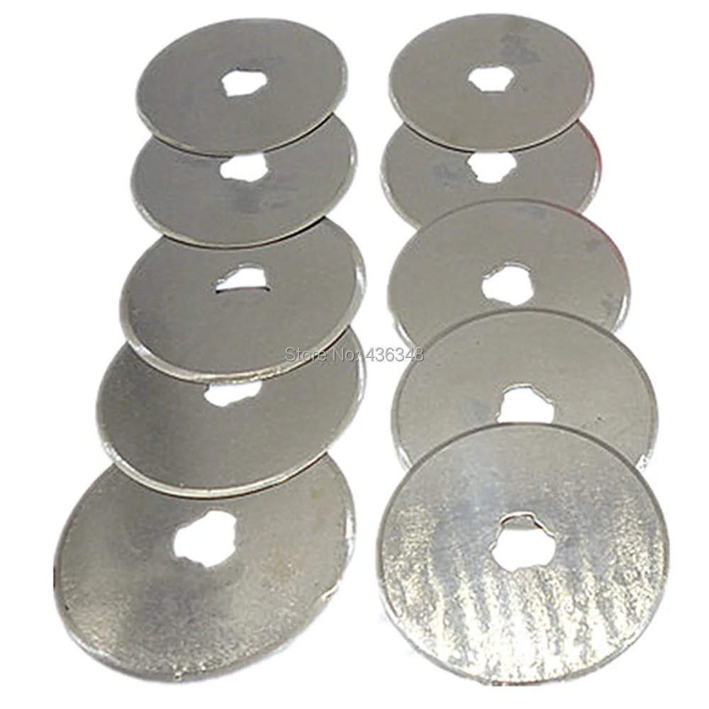 10pc 45mm Rotary Cutter Circular Sewing Fabric Cut Cutting Leather Craft Tool Spare Blade 4.5cm Rotary Cutter Replacement Blades
10pc 45mm Rotary Cutter Circular Sewing Fabric Cut Cutting Leather Craft Tool Spare Blade 4.5cm Rotary Cutter Replacement Blades