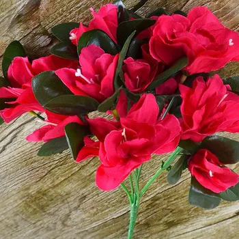 Artificial Flowers Silk Artificial Red Azalea Bouquet Pastoral Style Artificial Flowers Wedding Party Home Garden Decoration
Artificial Flowers Silk Artificial Red Azalea Bouquet Pastoral Style Artificial Flowers Wedding Party Home Garden Decoration