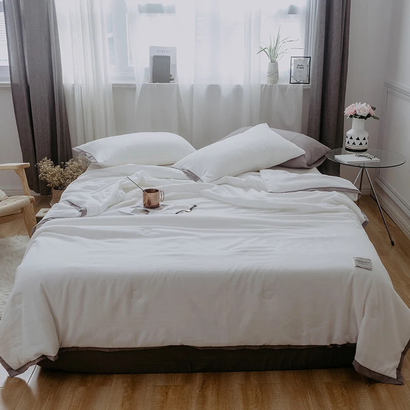 Ivory white wash cotton soft bedspread coverlet/bed cover,also good use as summer blanket 145x195/175x195/195*225cm
Ivory white wash cotton soft bedspread coverlet/bed cover,also good use as summer blanket 145x195/175x195/195*225cm