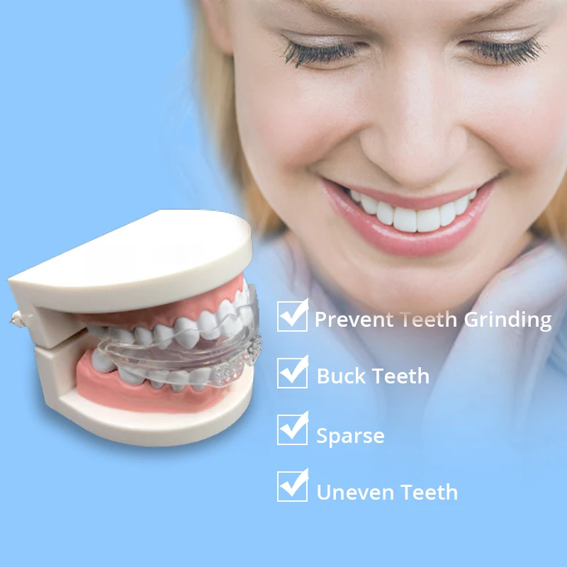 Mouth Braces Instanted Silicone Smile Teeth Alignment Trainer Teeth Retainer Mouth Guard Protective Tooth Tray 3 Stages
Mouth Braces Instanted Silicone Smile Teeth Alignment Trainer Teeth Retainer Mouth Guard Protective Tooth Tray 3 Stages