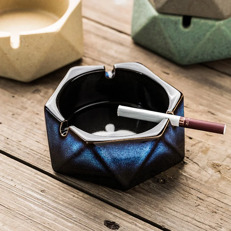 Industrial fashion theme ceramic ashtray Imitation stone gradient art round ashtrays
Industrial fashion theme ceramic ashtray Imitation stone gradient art round ashtrays