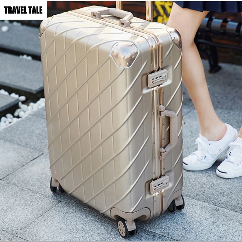 TRAVEL TALE 20"inch Aluminum trolley koffer 29 luggage box spinner travel suitcase on wheels
TRAVEL TALE 20"inch Aluminum trolley koffer 29 luggage box spinner travel suitcase on wheels