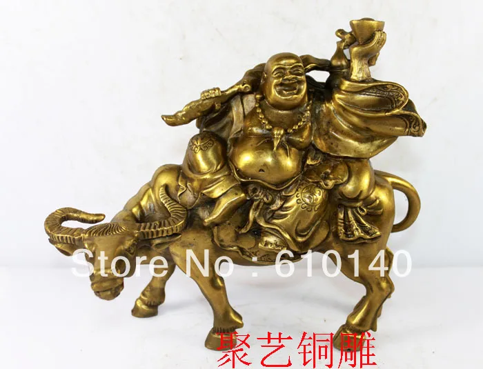 Bronze sculpture, copper cattle laughing buddha decoration maitreya ingot Bronze statue copper
Bronze sculpture, copper cattle laughing buddha decoration maitreya ingot Bronze statue copper