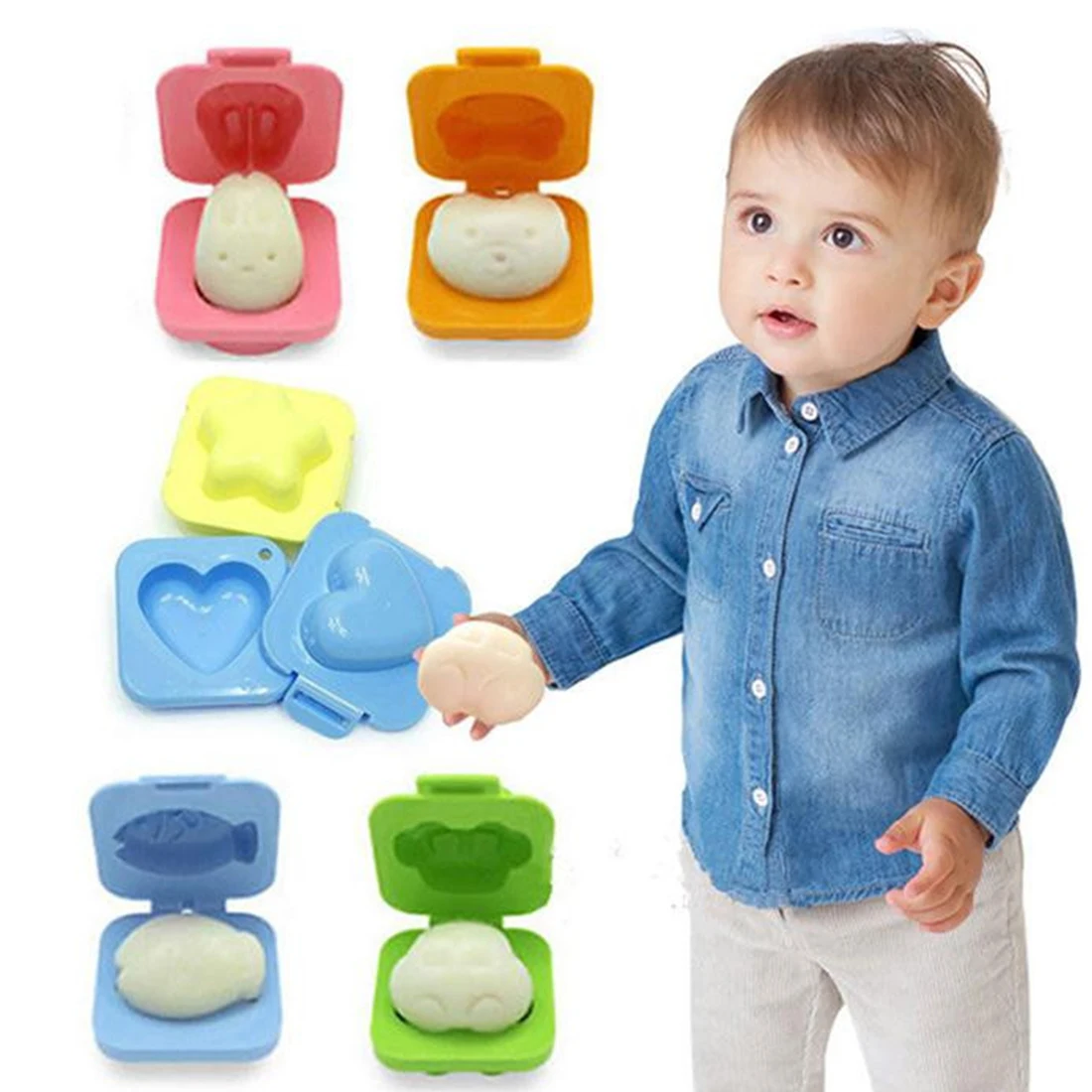 1Pcs Boiled Egg Mold Cute Cartoon 3D Egg Ring Mould Bento Maker Cutter Decorating Egg Tool 5*4.5*5CM
1Pcs Boiled Egg Mold Cute Cartoon 3D Egg Ring Mould Bento Maker Cutter Decorating Egg Tool 5*4.5*5CM