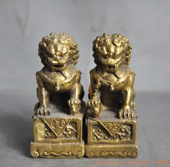 Christmas Chinese Brass Feng Shui Evil spirits Guardian Foo Dog Lion Beast Statue Pair Halloween
Christmas Chinese Brass Feng Shui Evil spirits Guardian Foo Dog Lion Beast Statue Pair Halloween