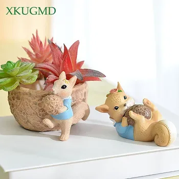 Gardening Resin Fleshy Flower Pot Home Desktop Placed Potted Squirrel Birthday Gift Handmade Decorations
Gardening Resin Fleshy Flower Pot Home Desktop Placed Potted Squirrel Birthday Gift Handmade Decorations
