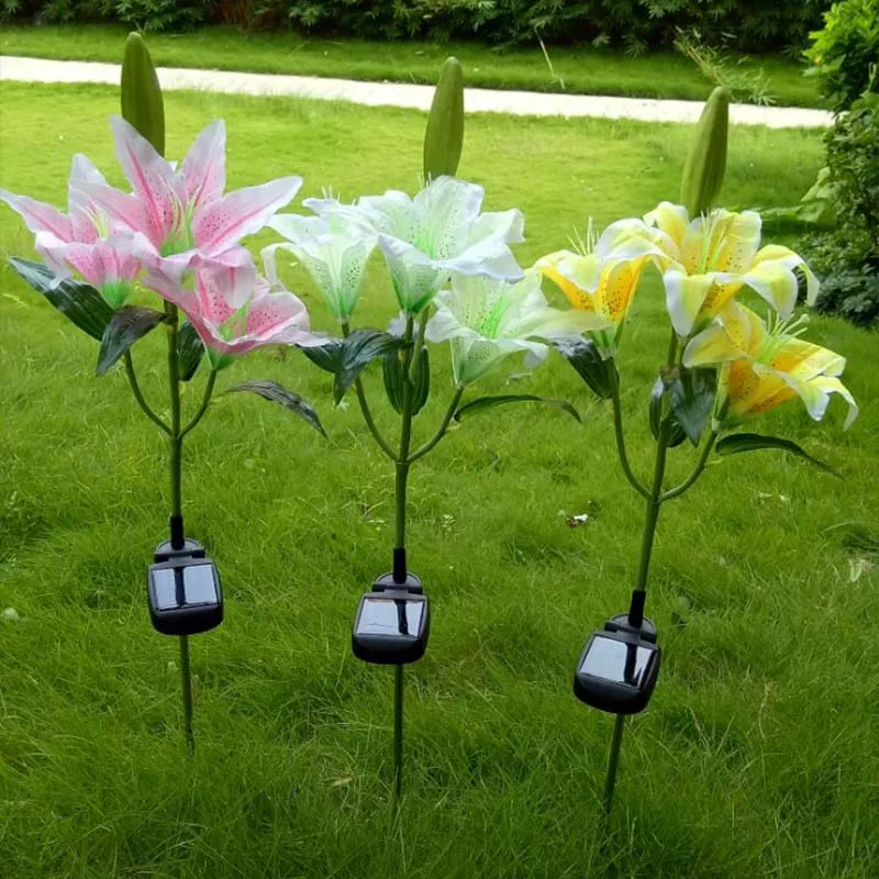 Solar Power 3 LEDs Fake Flower Lily Garden Stake Landscape Lamp Outdoor Yard Party Decor Lights MDJ998
Solar Power 3 LEDs Fake Flower Lily Garden Stake Landscape Lamp Outdoor Yard Party Decor Lights MDJ998