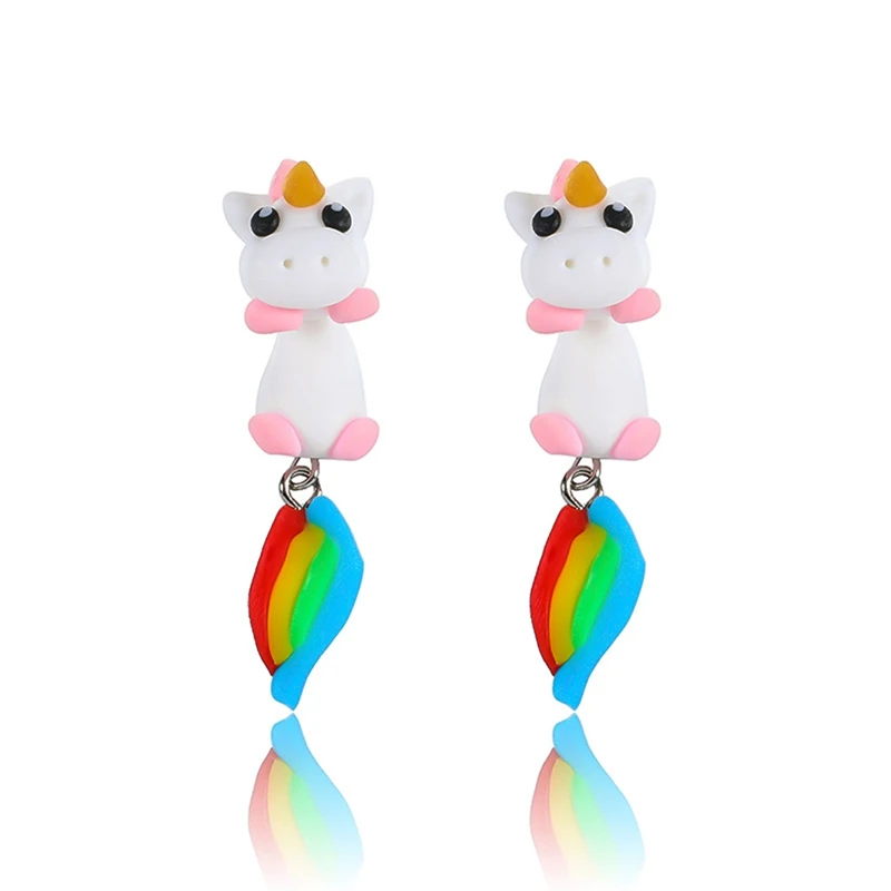 Ethnic Style Polymer Clay Cute Unicorn Earrings For Women Fashion Jewelry Handmade 3d Pegasus Horse Stud Earring Girls Kids Gift
Ethnic Style Polymer Clay Cute Unicorn Earrings For Women Fashion Jewelry Handmade 3d Pegasus Horse Stud Earring Girls Kids Gift