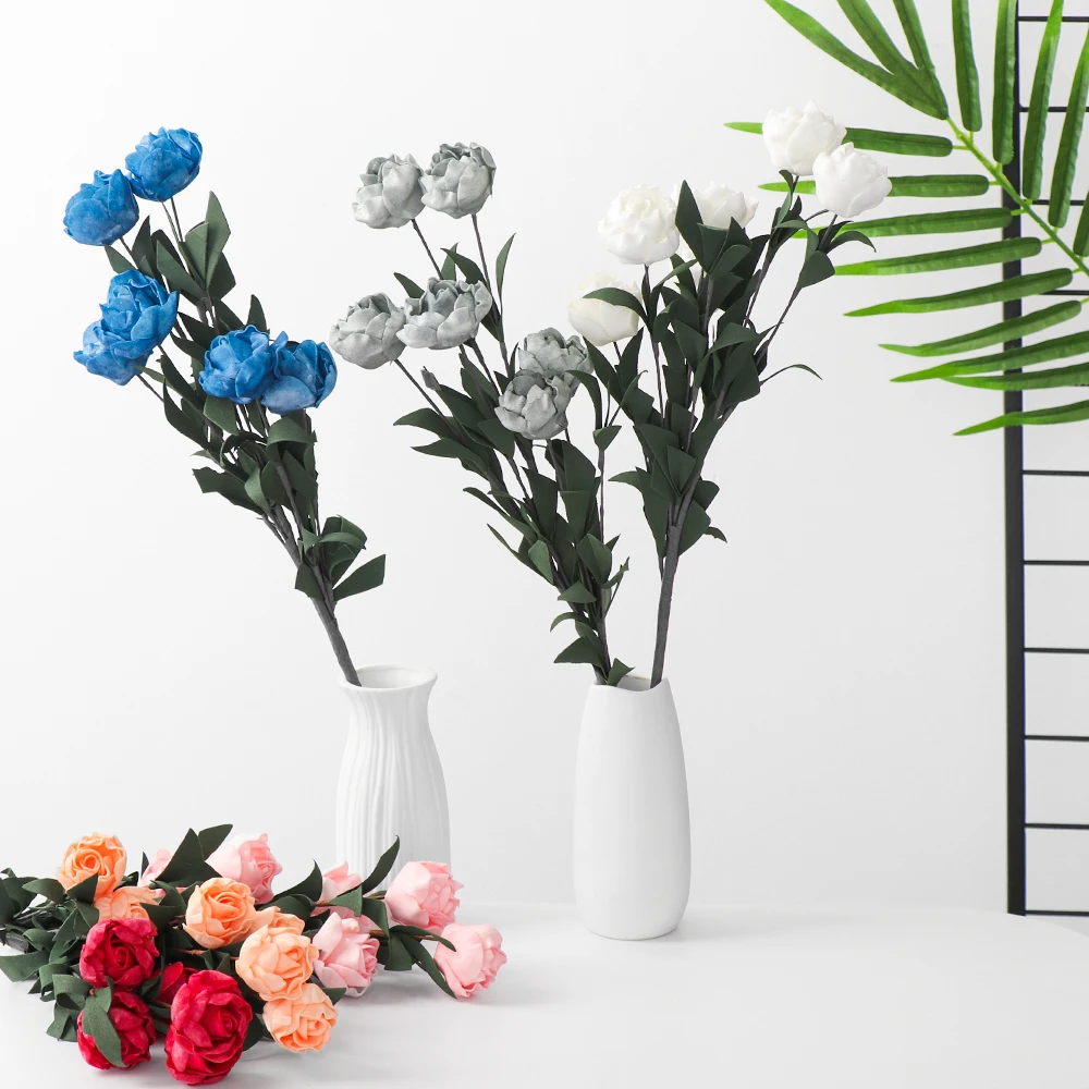 1 Bunch Wedding Floral Arrangement Home Decor Party Artificial Rose Hand-Holding PE Flower Simulation Plant Mother's Day Gift
1 Bunch Wedding Floral Arrangement Home Decor Party Artificial Rose Hand-Holding PE Flower Simulation Plant Mother's Day Gift