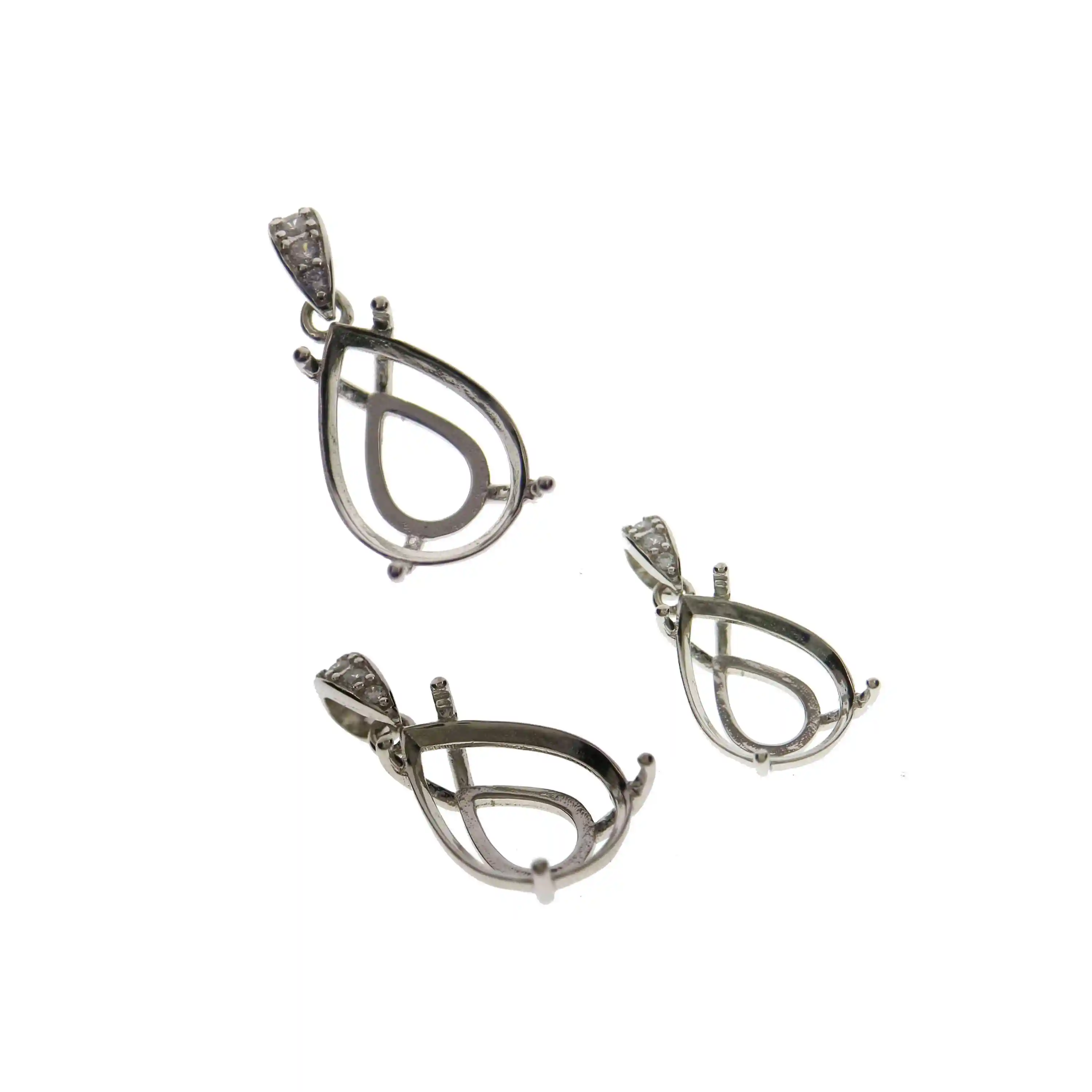 Multiple Size Prong Bezel Settings Tear Drop Shape Gems CZ Stone Solid 925 Sterling Silver Pendant Charm Settings Tray 1431034
Multiple Size Prong Bezel Settings Tear Drop Shape Gems CZ Stone Solid 925 Sterling Silver Pendant Charm Settings Tray 1431034