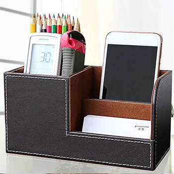 PU Leather Multi-Function Desk Organizer Storage Box for Pen Pencil Business Cards Stand Mobile Phone/Remote Control Holder
PU Leather Multi-Function Desk Organizer Storage Box for Pen Pencil Business Cards Stand Mobile Phone/Remote Control Holder