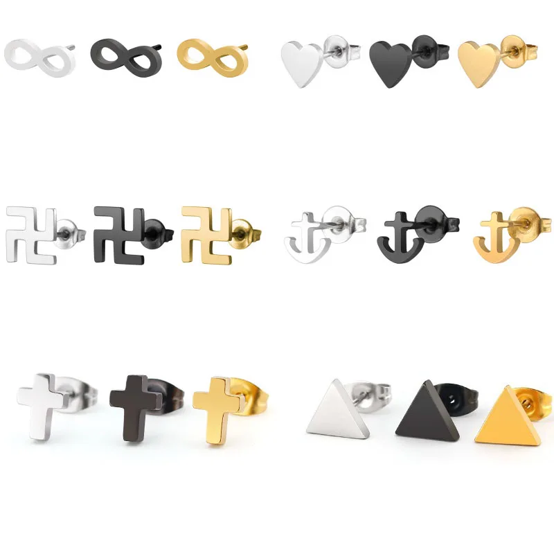 Fashion Anchor Cross Stud Earrings For Women oorbellen High Quality Stainless Steel Heart Earrings Women Accessories Jewelry
Fashion Anchor Cross Stud Earrings For Women oorbellen High Quality Stainless Steel Heart Earrings Women Accessories Jewelry