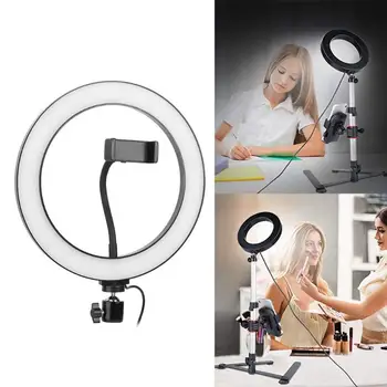 10 inches Photo Studio LED Ring Light 3500-6000K Dimmable Video Light Fill Lamp Intensifier Lamps For Video Phone Camera
10 inches Photo Studio LED Ring Light 3500-6000K Dimmable Video Light Fill Lamp Intensifier Lamps For Video Phone Camera