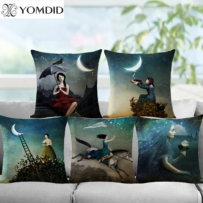 Moon Light Series Decorative Cushion Cover Cotton Linen Pillowcase Square Pillows Cover Pillow Case Home Office Car Sofa Decor
Moon Light Series Decorative Cushion Cover Cotton Linen Pillowcase Square Pillows Cover Pillow Case Home Office Car Sofa Decor