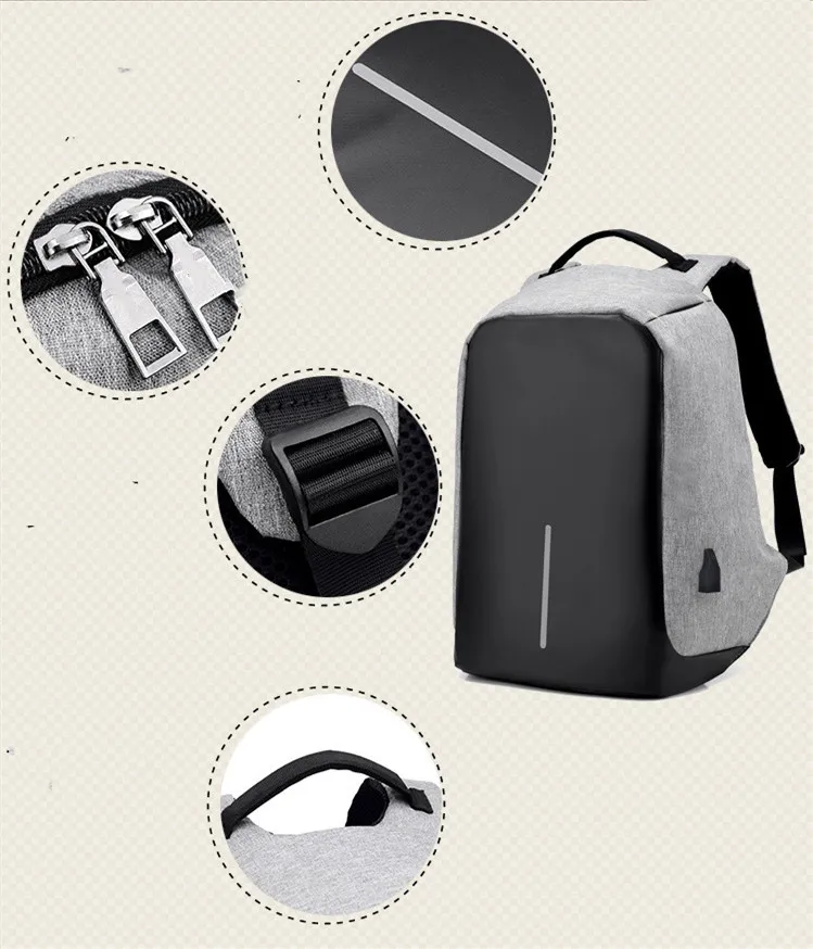 Anti-theft backpack Multi-function computer bag USB charging Pure color backpack Chao Fan College leisure 15.6 inch Waterproof
Anti-theft backpack Multi-function computer bag USB charging Pure color backpack Chao Fan College leisure 15.6 inch Waterproof