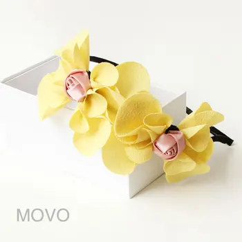 Princess Lolita hairband Yellow flower pink ribbon bow hair bands adult child hair accessory lolita accessories headband FG-19
Princess Lolita hairband Yellow flower pink ribbon bow hair bands adult child hair accessory lolita accessories headband FG-19