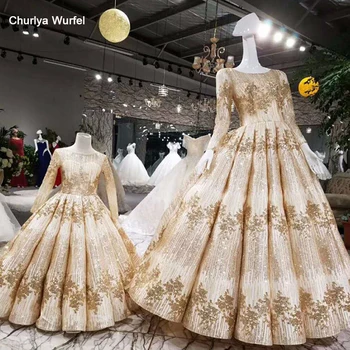 LSS008 golden flower girl dresses o-neck long sleeve court train pageant dresses for little girls curve shape muslim dresses
LSS008 golden flower girl dresses o-neck long sleeve court train pageant dresses for little girls curve shape muslim dresses
