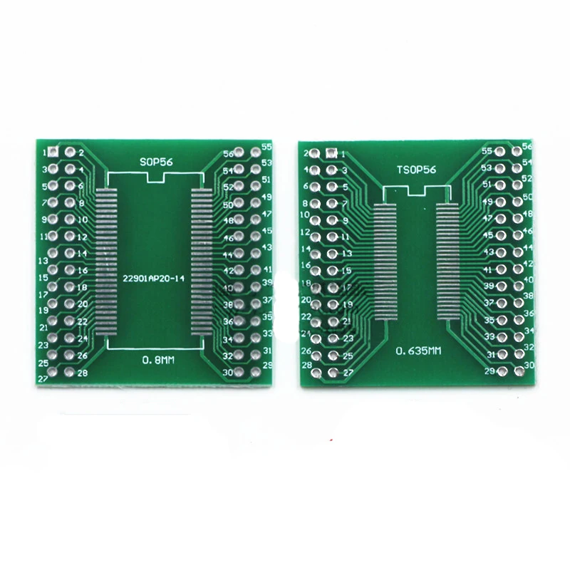 SOP56 SSOP56 Tssop56 to DIP56 Programmer Adapter plate for 0.635/0.8 for RT809H/F TL866CS/A TNM5000 XELTEK
SOP56 SSOP56 Tssop56 to DIP56 Programmer Adapter plate for 0.635/0.8 for RT809H/F TL866CS/A TNM5000 XELTEK