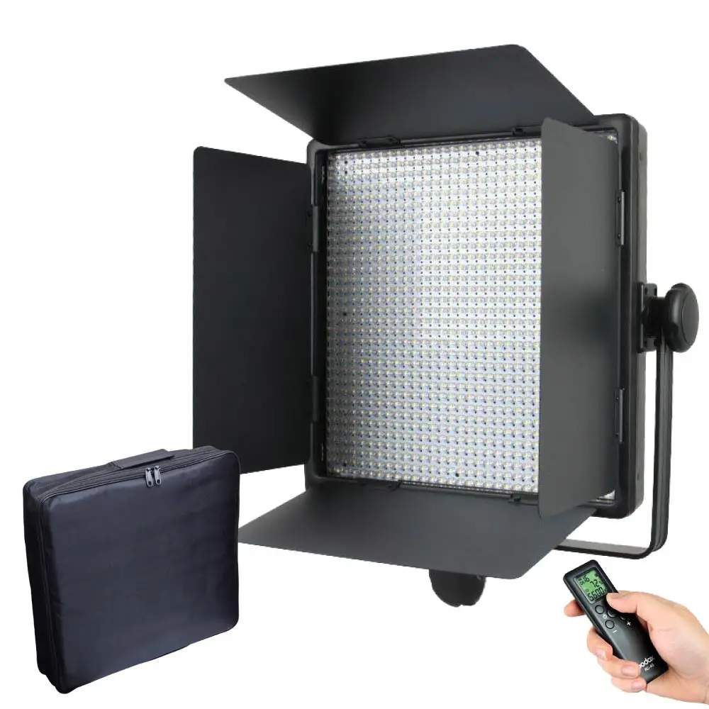 Godox LED1000C 3300K-5600K LED Video Light Remote Control Lamp Panel + Carry Bag
Godox LED1000C 3300K-5600K LED Video Light Remote Control Lamp Panel + Carry Bag