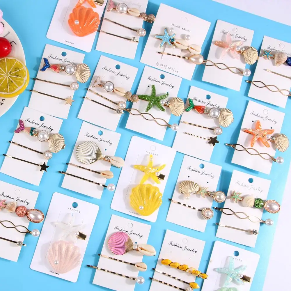 17 Styles Boho Shell Hairpins Women Metal Hair Jewelry Sea Star Korean Fashion Accessories 2019 New Styling Tools Hairband Comb
17 Styles Boho Shell Hairpins Women Metal Hair Jewelry Sea Star Korean Fashion Accessories 2019 New Styling Tools Hairband Comb